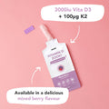 Zooki 3000iu Liposomal Vitamin D3 + K2 Liquid Sachets | 4X Higher Absorption Clinically Proven | Ultimate Immunity Bones Muscles Support | Vegan | (Mixed Berry Flavour