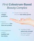 WONDERCOW Hair Skin and Nails Vitamins w/Bovine Colostrum Collagen Hyaluronic Acid Biotin Zinc and Lactoferrin Supports Faster Hair Growth Stronger Nails and Glowing Skin (30 Servings Capsule)