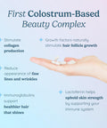 Wondercow Hair Skin And Nails Vitamins W/Bovine Colostrum Collagen Hyaluronic Acid 30 Servings