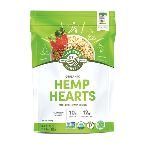 Manitoba Harvest Organic Hemp Hearts, Shelled Hemp Seeds, 5 lbs | 10 g Plant-Based Protein and 12 g Omegas 3 and 6 per 30 g Serving, Easy to Digest with 9 Amino Acids, Gluten-Free, Non-GMO