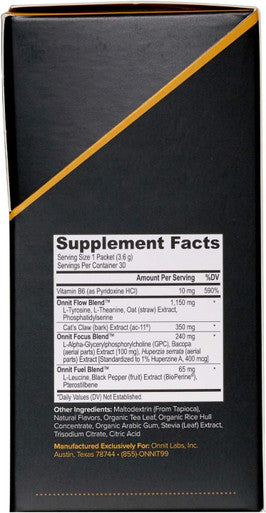 Onnit Nootropic Stack - Alpha Brain Capsules (30ct) + Alpha Brain Instant - Natural Peach (30ct)