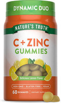 Nature'S Truth Vitamin C Gummies With Zinc For Adults 60 Count Immune Support Vegan, Non Gmo & Gluten Supplement
