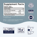 Calcium D-Glucarate 500mg 90 Vegetarian Capsules (3-Month Supply) CDG for Liver Detox & Cleanse, Weight Loss, Prostate, Metabolism, Menopause.* Non-GMO, Gluten-Free, Keto-Friendly