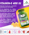 Herbevia Vitamin E 400 IU Antioxidant Supplement ÃƒÂ¢Ã¢â€šÂ¬Ã¢â‚¬Å“ For Skin Men & Women Supports Reproductive Health & Oxidative Cell Health Organic & No Side Effects Halal Certified GMO-Free 60 Softgels