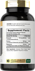 Calcium Magnesium Citrate with Vitamin D3 | 300 Capsules | Non-GMO & Gluten Free Supplement | by Carlyle