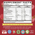 Vegan Iron Gummies Supplement - With Vitamin C, A, B-Complex, Folate, Zinc For Adults & Kids - Blood Builder & Energy Support For Iron Deficiency, Anemia, No After Taste - Peach Flavor (90 Ct)