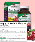 Nature'S Answer Cranberry Fruit | Dietary Supplement | Supports a Healthy Urinary Tract Function & Healthy Immune System | Vegetarian Kosher & Vegan 90 Capsules (2 pack)
