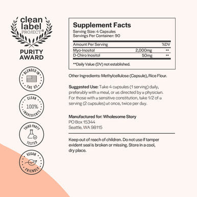 DIM Supplement for Women with Pomegranate 30 Day Supply MyoInositol DChiro Inositol Blend 90 Day Supply
