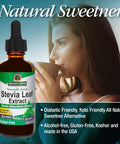 Nature'S Answer Alcohol- Stevia Leaf Liquid Extract Drops 2-Fluid Oz Gluten and Alcohol Standardized Stevia Drops | Natural Sweetener | Diabetic Friendly | Keto Friendly