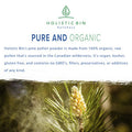 Organic Pine Pollen Powder by Holistic Bin | Pharmaceutical Grade, Wild Harvested, Golden Canadian Pine Pollen | Non GMO, No Additives | Pure Pollen Supplement Made from The Lodgepole Pine Tree, 20 g