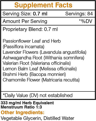 Secrets of the Tribe - Calm Secret, Herbal Supplement Blend Drops Alcohol-Free Liquid Extract, Anxious-Free Formula (2 fl oz)