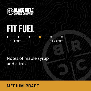 Black Rifle Coffee Company Fit Fuel (Medium Roast) Whole Bean Coffee 12 Ounce Bag Of Coffee Beans Medium Roast Coffee Beans Delicious Combination Of Bold And Smooth Flavors And A Malt Finish