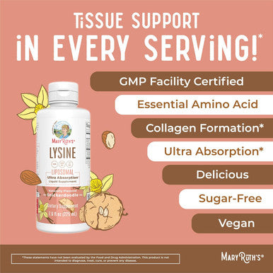 Maryruth Organics Lysine Liposomal (Snickerdoodle) & Multivitamin Liquid + Hair Growth (Peach Mango) | Clean Label Project Verified | Immune Support Beauty & Overall Health | Vegan Non-GMO Gluten