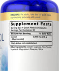 Carlyle Inositol Capsules 2600Mg | 200 Count | Non-Gmo, Gluten Free Myo-Inositol Supplement