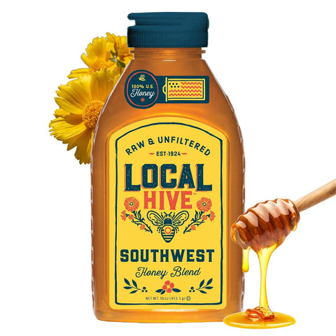 Local Hive Clover Raw & Unfiltered ÃƒÂ¢Ã¢â€šÂ¬Ã¢â‚¬Å“ 16 oz | 100% Pure U.S. Honey | Natural Sweetener Sourced from American Bees & Beekeepers | Premium Clover Flavor | Ideal for Tea, Baking & Cooking