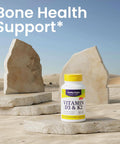 Healthy Origins Vitamin D3 & K2, 50 Mcg (2, 000 IU)/K2 200 Mcg, Softgels, 180 Count (Pack of 1)