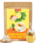 40 Bags Mulberry Leaf Winter Melon & Bitter Melon Peel Tea, Caffeine-Free Natural Ingredients Herbal Tea Bags, Supports Lung Cleanse, No Additives, Daily Enjoyment Tea for Men & Women