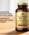 Solgar L-Lysine 500 Mg - 100 Vegetable Capsules - Skin & Tissue Support - Non-Gmo Vegan Kosher Gluten Free - 100 Servings