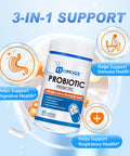 OMOGS Probiotics 120 Billion CFUs 18 Strains 3 Prebiotics and Digestive Enzymes Helps Digestive Gut Health Immune Supports Occasional Constipation Diarrhea and Gas for Women and Men 60 Capsules