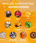 Organifi Immunity - Organic Superfood Immunity Support - 15 Single Serve Packets - Immunity Powder For T Cell Production And Upper Respiratory Health - Mushroom Beta Glucans, Vitamin C, D And Zinc