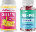 MAV Nutrition Collagen Gummies Prebiotic Probiotic Gummies Bundle