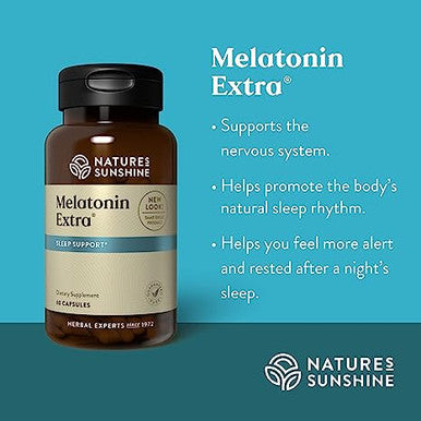 Natures Sunshine Melatonin Extra 3Mg 60 Capsules