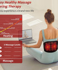Utk Far Infrared Vibrating Heating Pad With Vibration Massage For Lower Back Pain. 3 Vibration Modes, Smart Controller, Hot Enough (103 -159 ) Back Pain Relief,S-Xxxxl