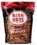 BEER NUTS Original Peanuts - Sweet & Salty Bar Nuts - Gluten Free, Kosher, Low Sodium Peanut Snacks Made In The USA - 46oz Resealable Bag (Pack of 1)