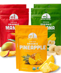 Mavuno Harvest Organic Dried Fruit Variety Pack | Dried Mango, Papaya, Pineapple, Banana, Jackfruit, & Tropical Mix | Healthy, Vegan, No Sugar Added, Non GMO Snacks for Kids & Adults | 2 Ounce, 6 Pack