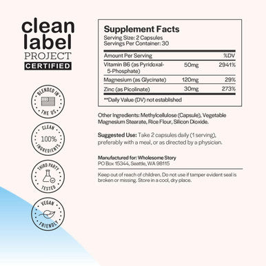 3-In-1 Zinc Picolinate Magnesium Glycinate Supplements With Vitamin B6 Magnesium And Zinc Vitamin Reproductive & Fertility Health, Hormone Balance, Immune System Support Packaging May Vary