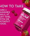 Hum Hair Strong - Daily Gummies With Biotin To Improve Hair Growth - Fo Ti, Folic Acid, Zinc, Vitamin B12 & Paba To Support Healthy Hair, Skin And Nails For Women And Men (60-Count)