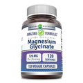 Amazing Formulas Magnesium (Glycinate) 120 Mg Per Serving Supplement | Veggie Capsules | With Magnesium Glycinate | Non-Gmo | Gluten Free (120 Count)