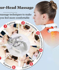 Cbdywvr Vitality Magic Pro 2.0 Neck Massager2025 Upgraded 4-Head Magic Pro 2.0 Neck MassageWith 6 Vibration Modes & 15 Intensity LevelsPromote Muscle Relaxation (White)
