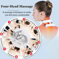 Cbdywvr Vitality Magic Pro 2.0 Neck Massager2025 Upgraded 4-Head Magic Pro 2.0 Neck MassageWith 6 Vibration Modes & 15 Intensity LevelsPromote Muscle Relaxation (White)