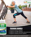 Best Naturals Iron Supplement (Iron Bisglycinate) - 25mg - 180 Tablets - Gentle of Stomach - Non-Constipating