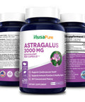 NusaPure Astragalus 3000mg per caps Equivalent (Extract 20:1) 200 Veg Capsules (Non-GMO & Gluten-Free)