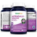NusaPure Astragalus 3000mg per caps Equivalent (Extract 20:1) 200 Veg Capsules (Non-GMO & Gluten-Free)