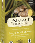Numi Organic Tea Decaf Ginger Lemon Green Tea 16 Count (Pack of 3) (Packaging May Vary)