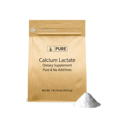 PURE ORIGINAL INGREDIENTS Calcium Chloride & Calcium Lactate Bundle, (1Lb) Dietary Supplements, Fine Powders