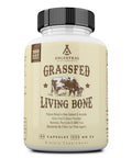 Ancestral Supplements Grass Fed Living Bone Supports Bone Strength, Flexibility, and Remineralization 180 capsules