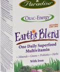 Paradise Herbs Orac-Energy Multi with Iron - One Daily Superfood Multivitamin - Gluten - 60 Vegetarian Capsules (Pack of 2)