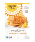 Simple Mills Almond Flour Crackers Family Size Fine Ground Sea Salt Gluten Vegan Healthy Snacks 7 Ounce (Pack of 1)