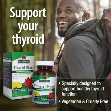 Nature'S Answer Thyroid Complete Blend Vegetarian Capsules 90 Count | Supports Thyroid | Natural Energy Booster | Promotes Metabolism