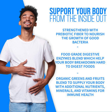 GoBiotix 100 Billion Probiotics Prebiotics Digestive Enzymes Blend High Potency with 100 Billion CFU Enhanced with Organic Fruit Organic Greens Blend Vegan NonGMO USA Made 30 Caps