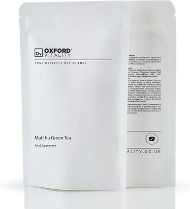 Matcha Green Tea Capsules | Non-GMO | Vegan | Rich in Polyphenols | Premium Quality | UK Made | Oxford Vitality (120 Capsules)