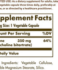Solgar Choline 350Mg 100 Vcaps 2-Pack