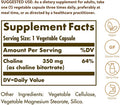 Solgar Choline 350Mg 100 Vcaps 2-Pack