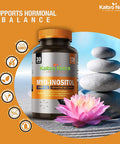 Myo-Inositol Supplement, Myo-Inositol & D-Chiro Inositol 40:1 Ratio, Hormone Balance & Ovarian Support for Women with Vitamin B8, 2050mg, Vegan, Non-GMO Capsules 120 Count