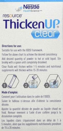 RESOURCE THICKENUP Clear, Instant Food and Drink Thickener, 24 x 1.4g Sachets