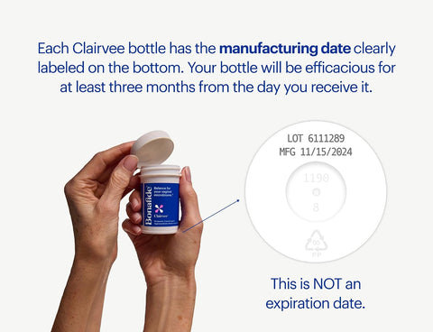 Clairvee By Bonafide. Vaginal Probiotic For Relief From Odor Itching & Discharge. Ã¢â‚¬â€ 2-Month Supply (30 Capsules)